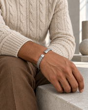 Woven Steel Cuff — alternative styling